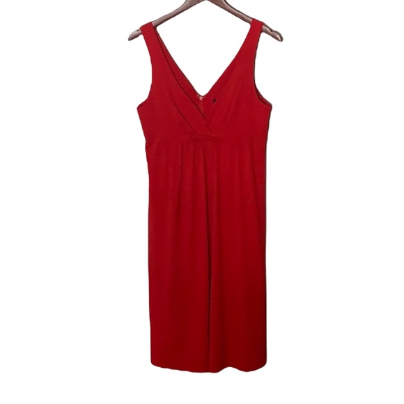 90s Vintage Red Strappy Dress - Picture 3 of 9